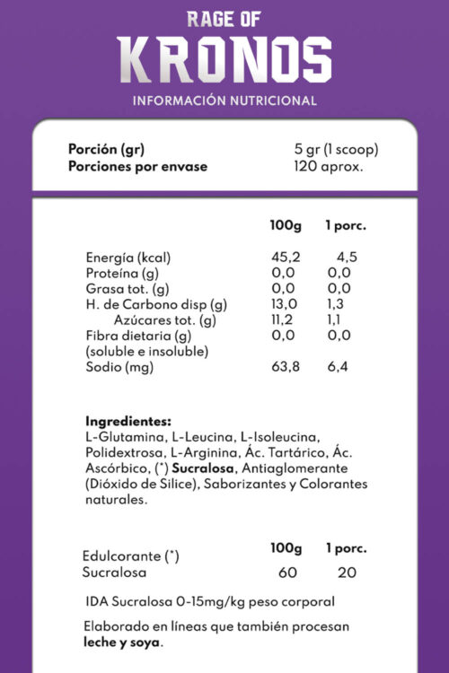 PACK FUERZA TITÁNICA 💪🏼 | Ares (Pre-Entreno) + Kronos (BCAA) - Imagen 4