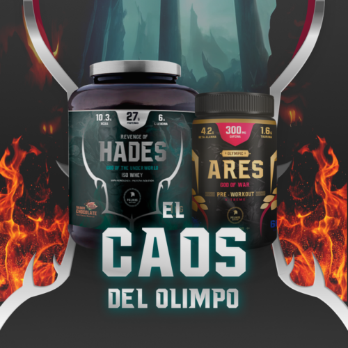 CAOS DEL OLIMPO 💀🔥 | Hades (IsoWhey Protein) (1 KG) + Ares (Pre-Entreno) (600 GR)