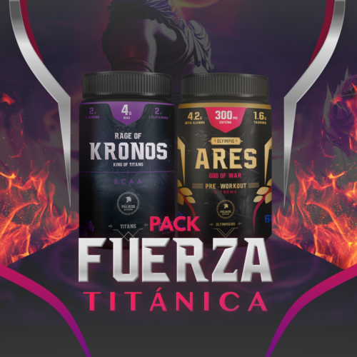 PACK FUERZA TITÁNICA 💪🏼 | Ares (Pre-Entreno) + Kronos (BCAA)