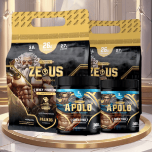 2 proteinas zeus 1 kg+ 2 creatinas apolo + caja mutilsuplementos